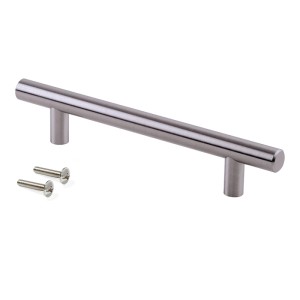 Emuca Möbelgriff Orlando L252 mm 192 mm AChsenabstand Stahl Nickel Satiniert