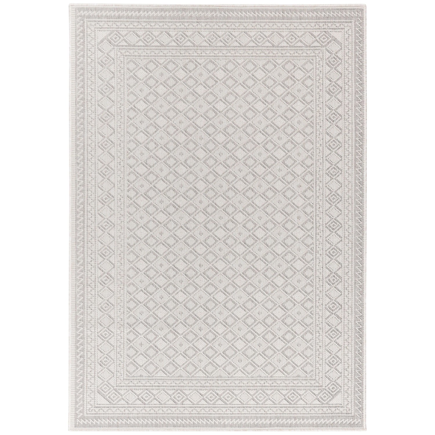 Modern Living Flachwebteppich Naturel 2 in Weiß ca. 120x170cm