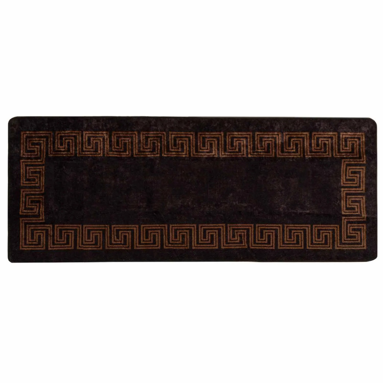 vidaXL Teppichläufer MARSA Schwarz 100 x 250 cm Polyester und PVC 42023295