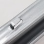 Detailaufnahme: Aquagart Z-Profil Zaunpfosten mit Haken für Wildzaun/Knotengeflecht.