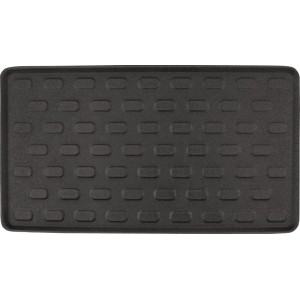 Anthrazit Kofferraummatte 50x90 cm aus robustem PE mit rutschfester Struktur für optimalen Schutz im Auto.