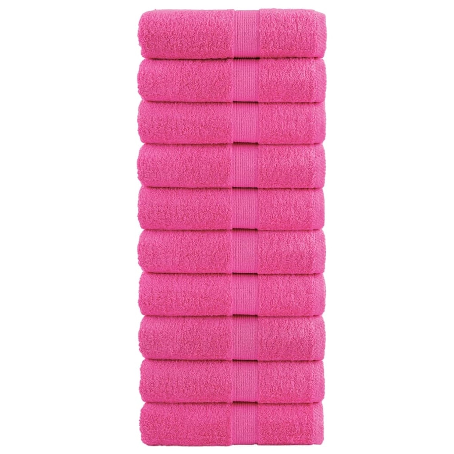 vidaXL Premium-Seiftücher 10 Stk Rosa 30x30 cm 600 g/m2 Baumwolle