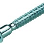 Verzinkte Hettich Verbindungsschraube, 6,3x50 mm, für Möbelbau und Korpusverbindungen.