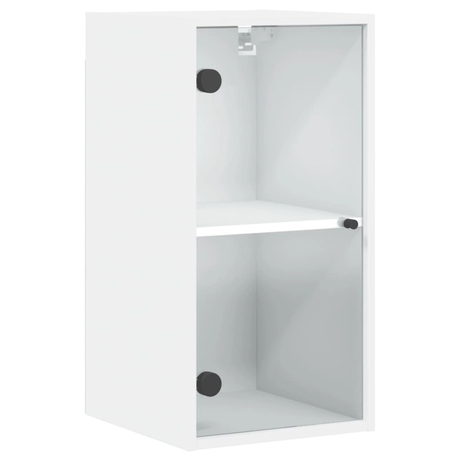 vidaXL Glashängeschrank Wandschrank mit Glastüren Weiß günstig online kaufen