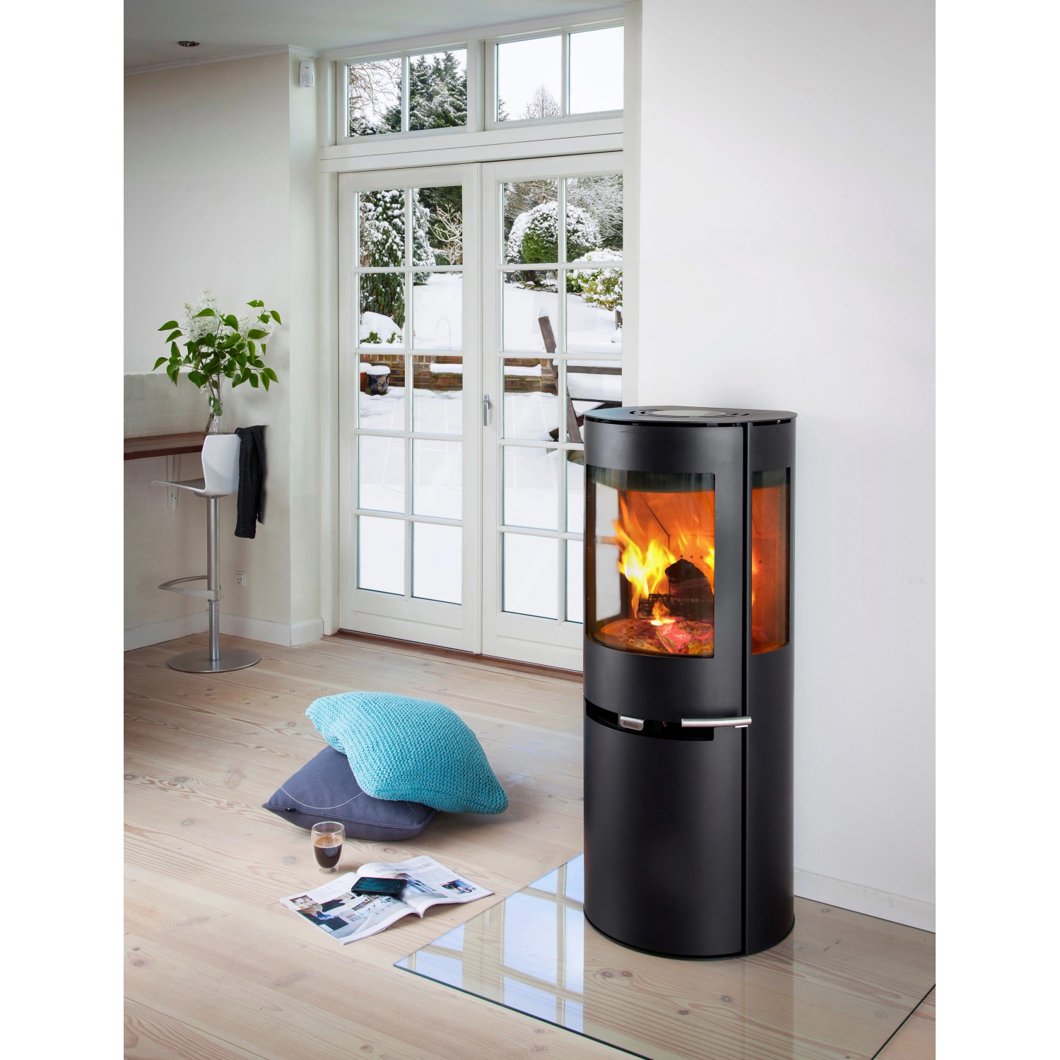 Aduro Kaminofen 9.5 mit Aduro Tronic Stahl Schwarz 6 kW EEK: A kaufen ...