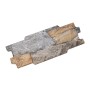 Klimex Verblender Feinsteinzeug UltraStrong Landhouse, braune Steinoptik, 40x16 cm.