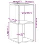 vidaXL Eckregal Altholz-Optik 33x33x67 cm Holzwerkstoff 856718_9