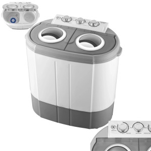 Steinborg SB-4005 Mini Waschmaschine Camping 3 kg Wäsche 1 kg Schleuderkapazität 230 Watt
