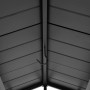 Detailaufnahme des braunen Sunjoy Grill Pavillons: Deckenhaken für Beleuchtung.