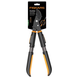 Fiskars Astschere Bypass OneClick, orange-schwarz, für Kombisysteme. Zum einfachen Schneiden von Ästen.