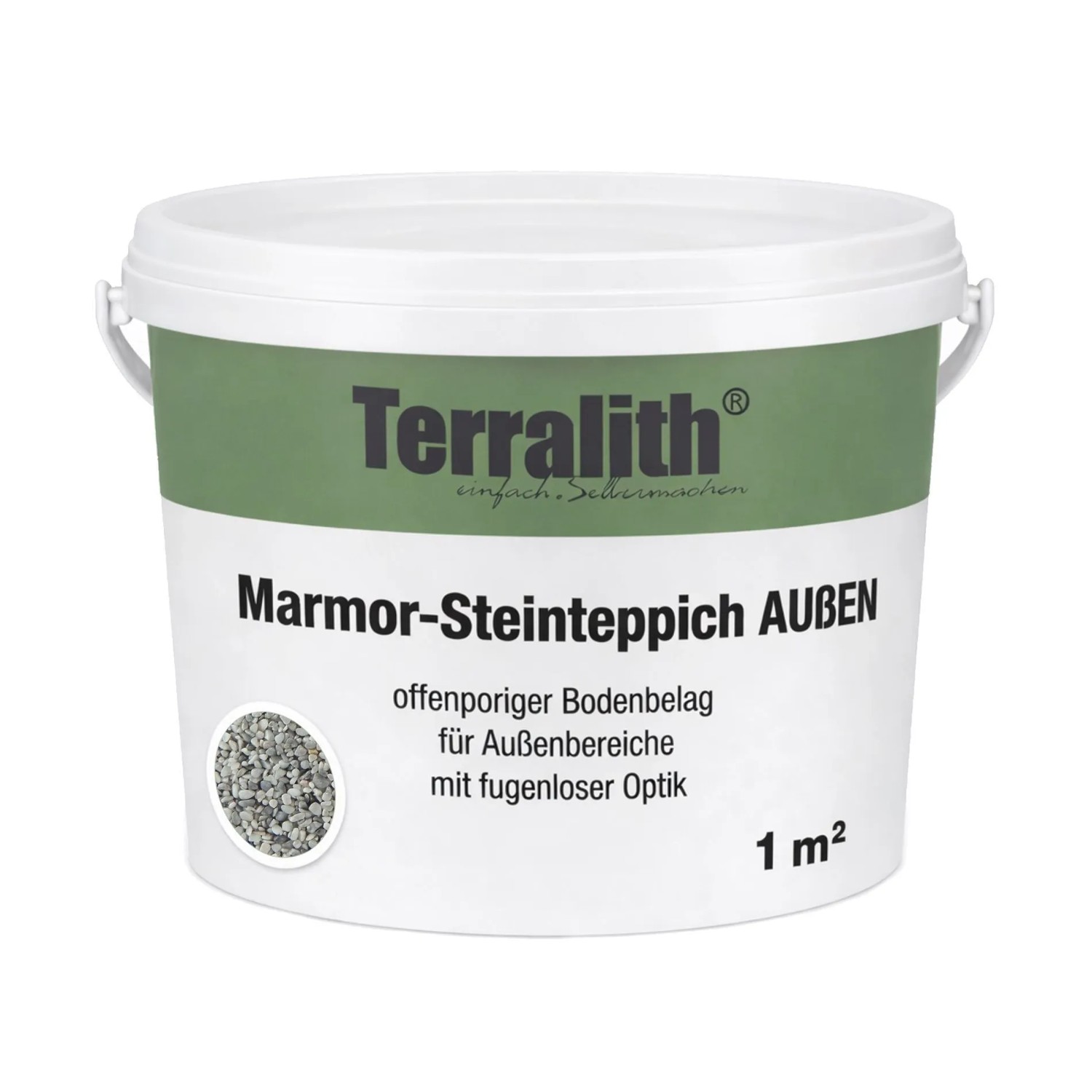Terralith Marmor Steinteppich Nebula für 1 m² Außen Mittel 4-6 mm