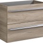 Fackelmann Waschbeckenunterschrank Luxor Steinesche, 2 Schubladen, moderne Badmöbel.
