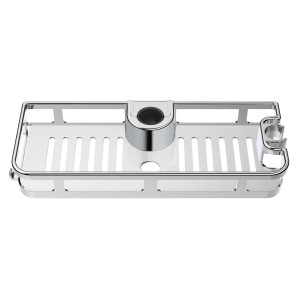 Wenko Duschablage Liberta Chrom 28,5 cm x 4 cm x 11,5 cm Silber Glänzend