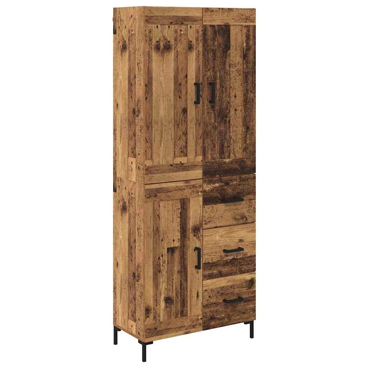 vidaXL Highboard Altholz 69,5 x 34 x 180 cm Holzwerkstoff 3415700 günstig online kaufen