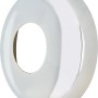 Verchromte Messing-Rosette, 24,1 mm, zur Abdeckung von Wanddurchbrüchen.