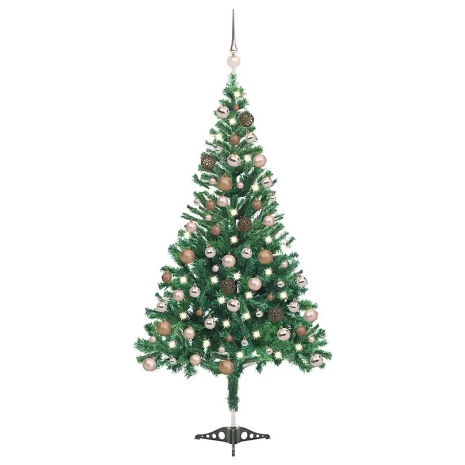 vidaXL Künstlicher Weihnachtsbaum Beleuchtung Kugeln 120cm 230 Zweige 3077573
