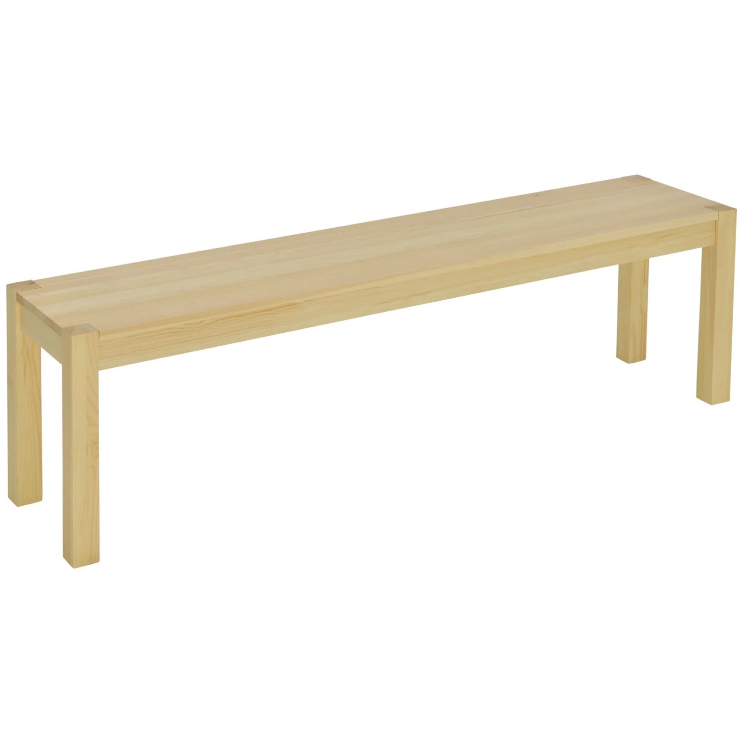 HOMCOM Sitzbank 3-Sitzer bis 330 kg Belastbar 150 x 33 x 45 cm