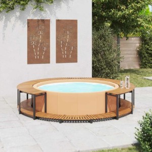 vidaXL Whirlpool-Verkleidung 273x53 cm Akazie Massivholz 310091