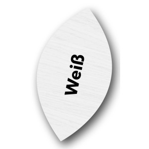 Farbfächer mit dem Farbton Weiß der Ultra Nature BIO Deckfarbe.