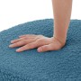 ML-Design Esszimmerstühle Drehbar 6Er Set Blau Teddy-Stoff_8