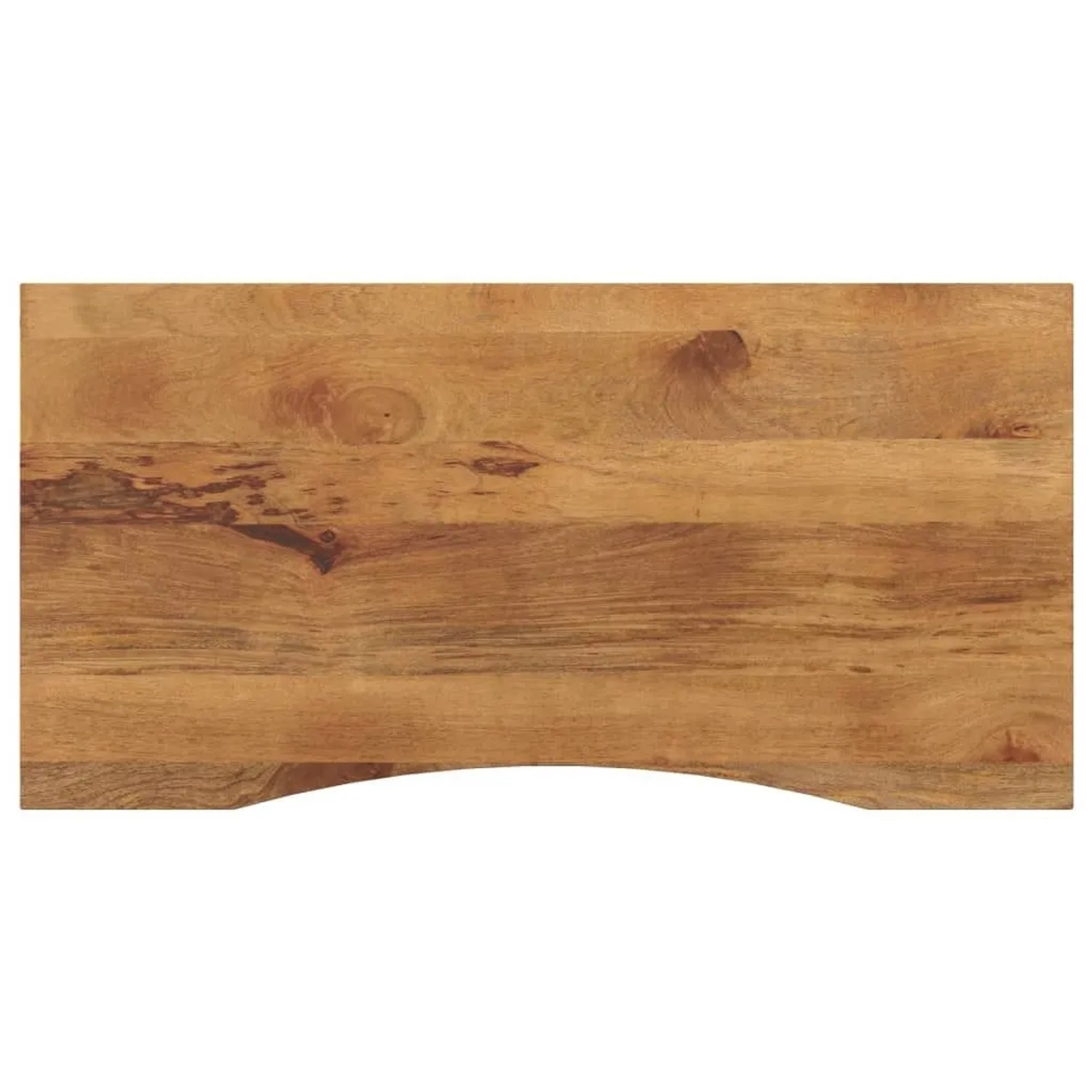 vidaXL Schreibtischplatte mit Aussparung 140x60x2,5cm Massivholz Mango 370219