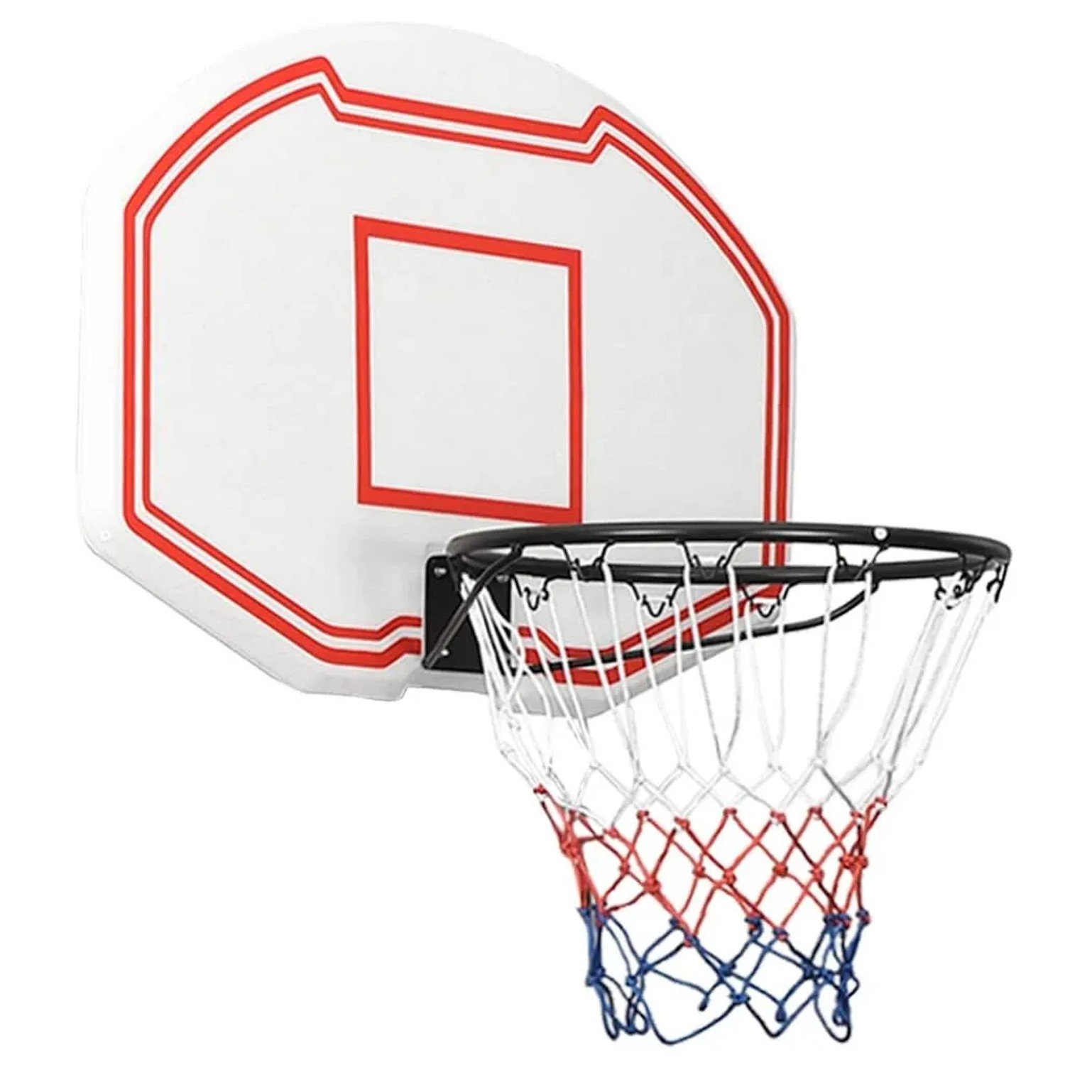 vidaXL Basketballkorb Weiß 90x60x2 cm Polyethylen 93663