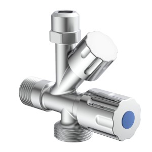 Kirchhoff GA-Eckventil mit Geräteanschluss, verchromt, für flexible Montage.