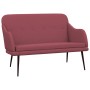 vidaXL Sitzbank Weinrot 110x76x80 cm Stoff 351486
