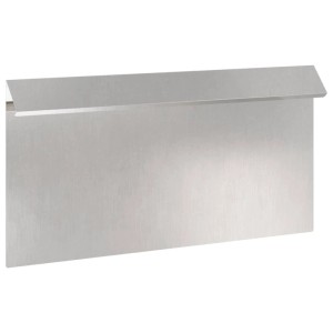 vidaXL Schneckenzaun Silber 50 x 3,5 x 25 cm Edelstahl 874849