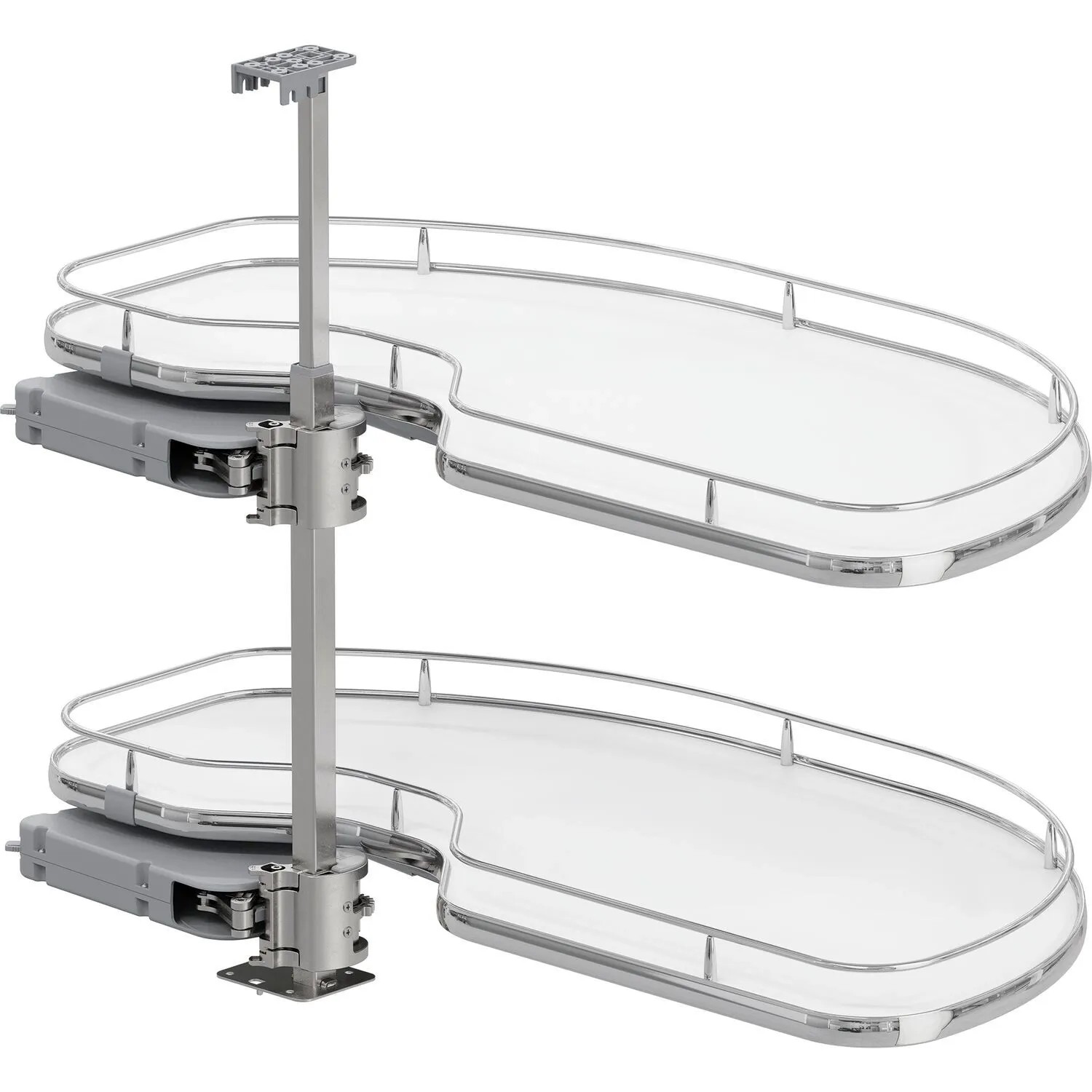 Vauth-Sagel Eckschrankauszug Cornerstone Maxx Planero Korpusbreite 1.000 mm Rechts Frontbreite 600 mm Weiß Chrom