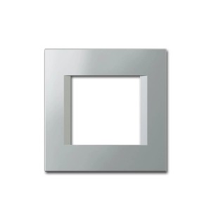 TEM MODUL PLUS 1-Fach UP Rahmen Silber Elox Line