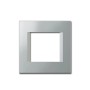 TEM MODUL PLUS 1-Fach UP Rahmen Silber Elox Line