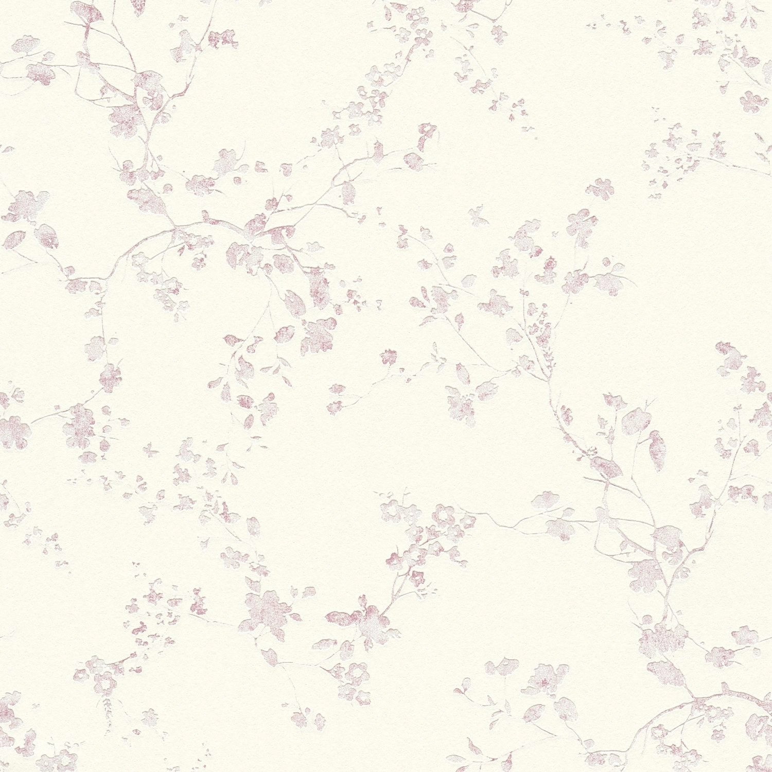 PROFHOME 368961-GU Natur Tapete Blumen dezent schimmernd Violett Creme 0,53 günstig online kaufen
