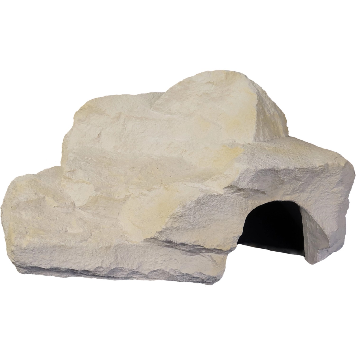 Dekofigur Terraristik Höhle XL1 Sandstein Hell