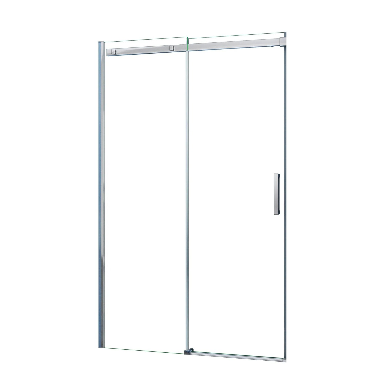AICA Bestseller Duschabtrennung Nische 110x195 cm Schiebetür 8 mm ESG‑Glas Duschwand Gleittür Duschkabine