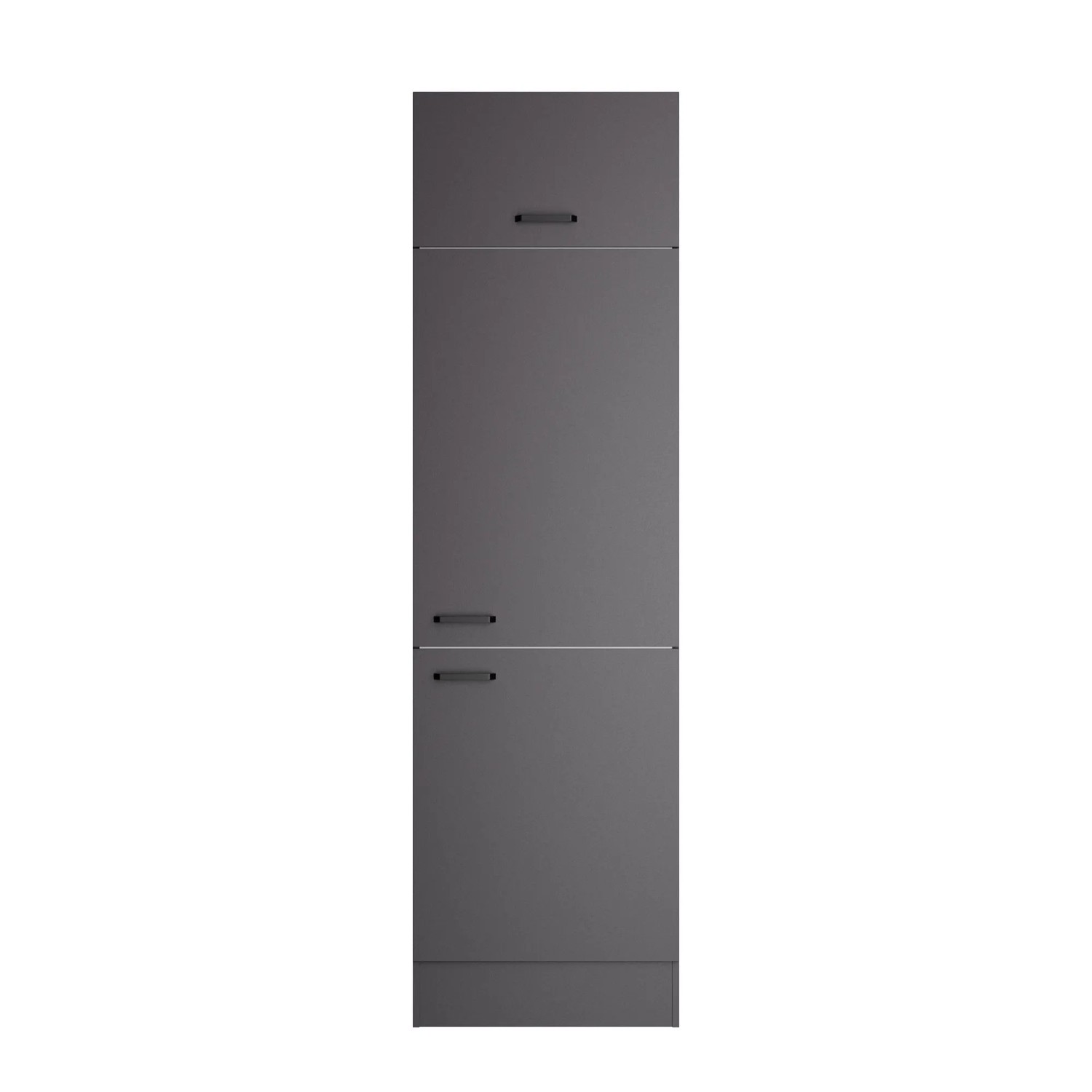 OPTIFIT Hochschrank Kiel420 60 x 210 x 57,1 cm Anthrazit Matt mit Klappe