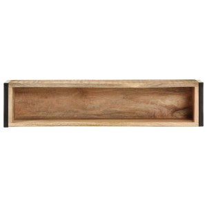 vidaXL Pflanzkübel aus rauem Mangoholz, 90x20x68 cm.
