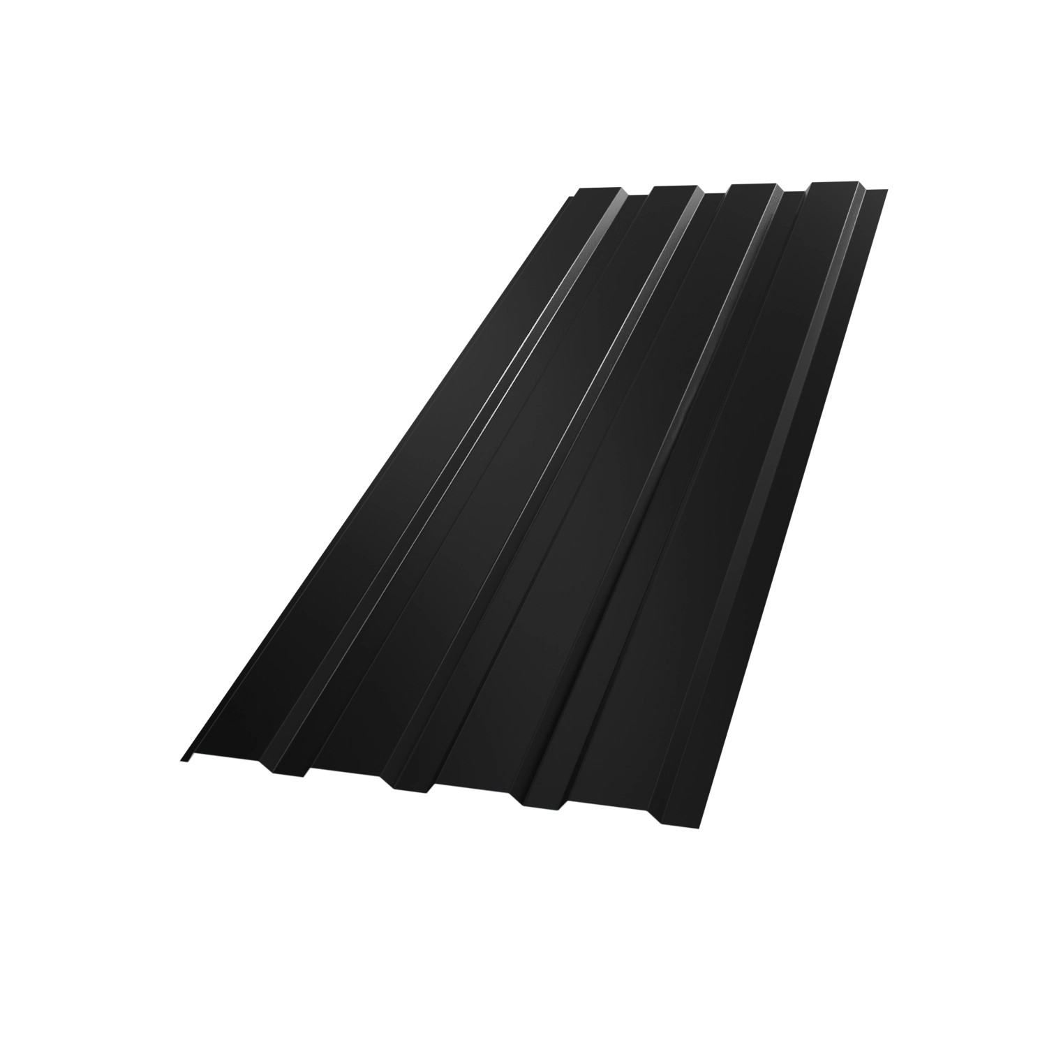 Garmio Profilblech Set, 15 verzinkte, schwarze Dachbleche (115x45 cm) aus Stahl.