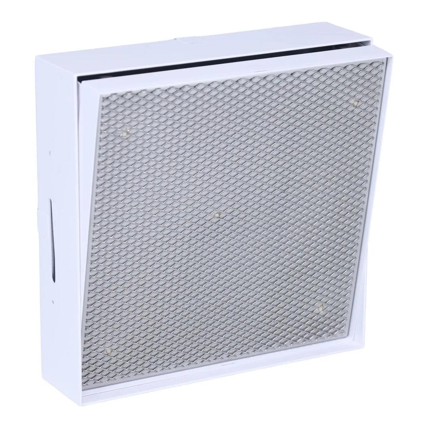 Subtiel Kipp-Putztür L 220 x 220 mm Edelstahl Weiß