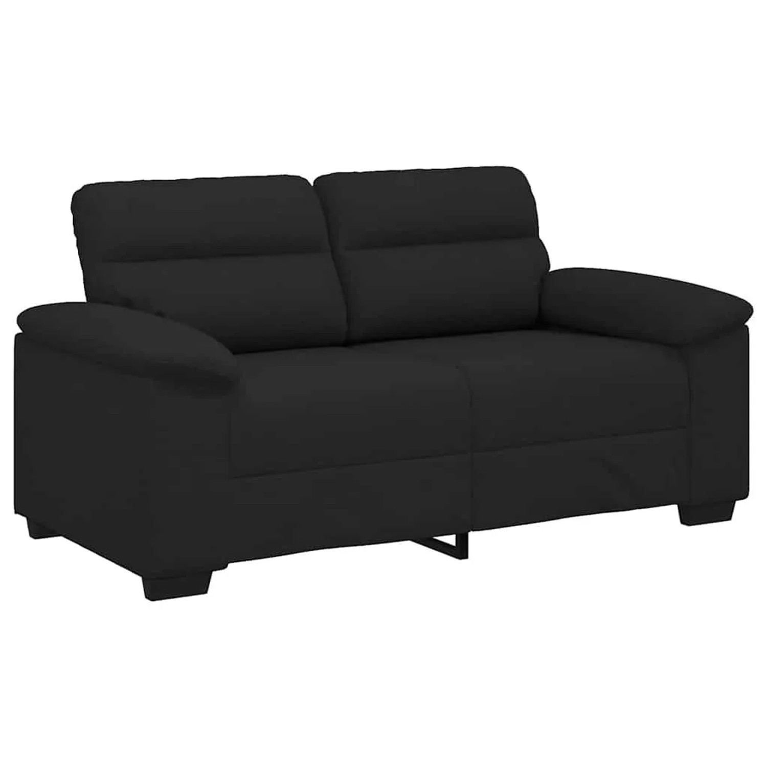 vidaXL 2-Sitzer-Sofa Schwarz 120 cm Stoff 4105299 günstig online kaufen