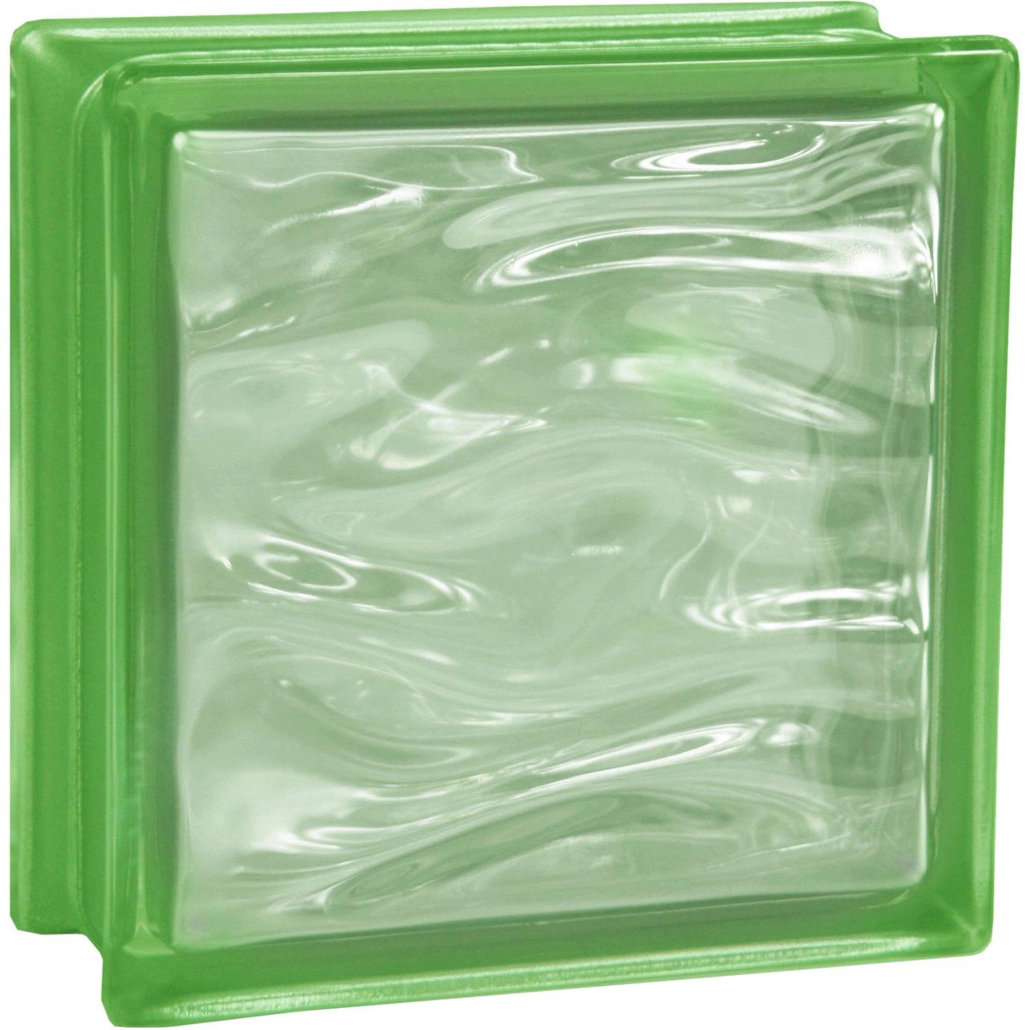 BM Glasstein Aqua Reflex Lime 19 cm x 19 cm x 8 cm