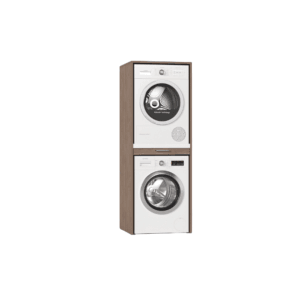 Waschturm Waschmaschinenschrank WSTT185 für Waschmaschine & Trockner Natur Eiche-Optik