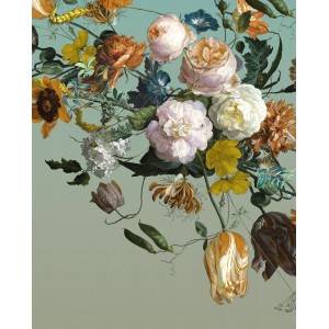 Komar Fototapete mit Blumenmuster in Multicolor, 200x250 cm. Dekorative Wandgestaltung.