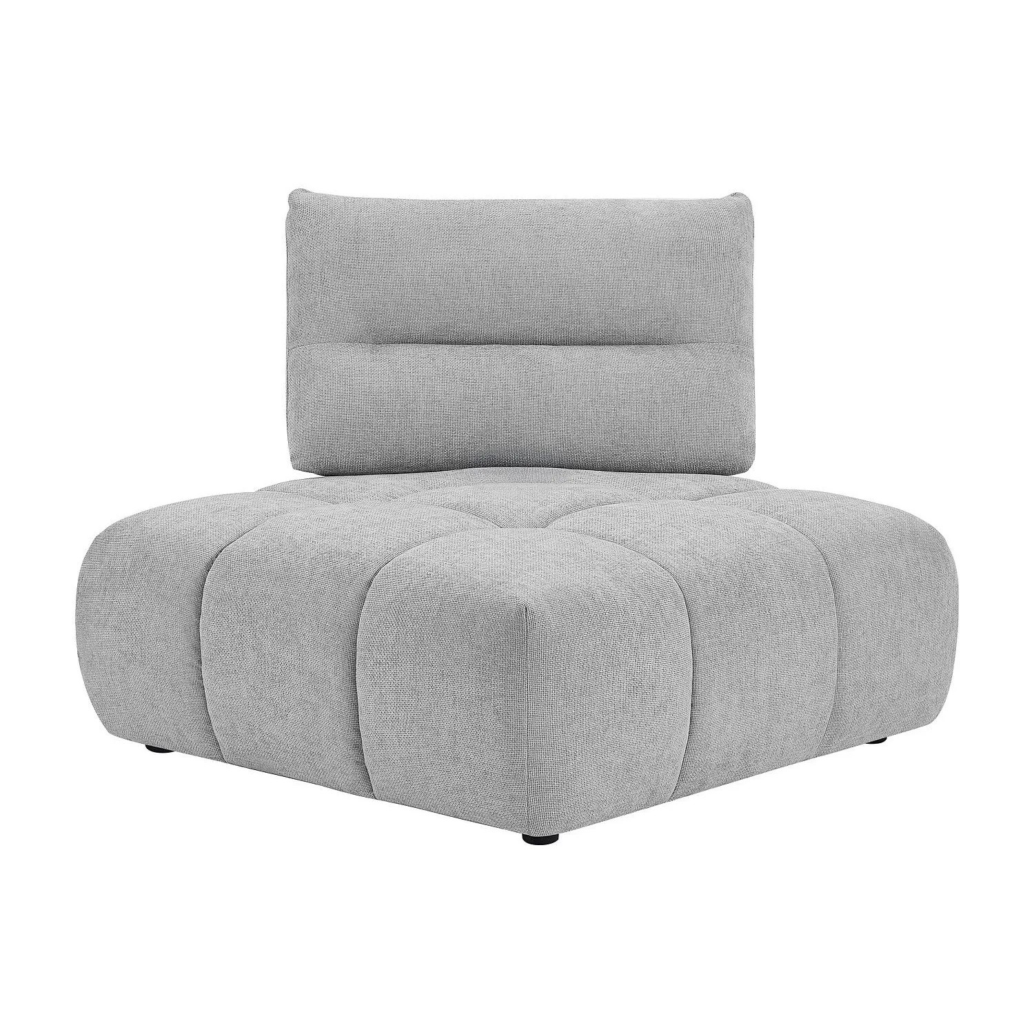 Vente-unique Sessel Mit Gerader Rückenlehne Apoliu Hellgrau 113 cm