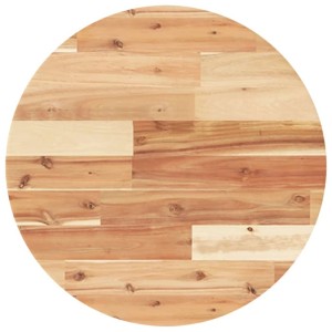 Runde Tischplatte aus Akazienholz, Ø50cm, für Möbelbau & Regale.