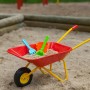 Relaxdays Schubkarre für Kinder Eisen PE Rot 43 cm x 74 cm x 36 cm 2,1 kg_3