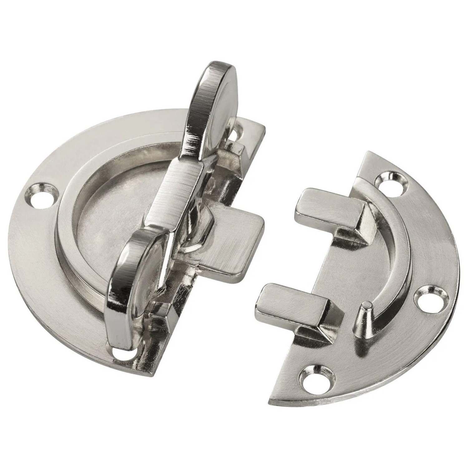 SOTECH Tischverbinder Drehriegel Ø60 mm Nickeloptik