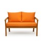 Setgarden  Mix Bench Kissen Outdoor Kissen Bankauflage 120x60+2x50x56cm Kissen Für 2-Sitzer Bänke 1tlg Orange_2