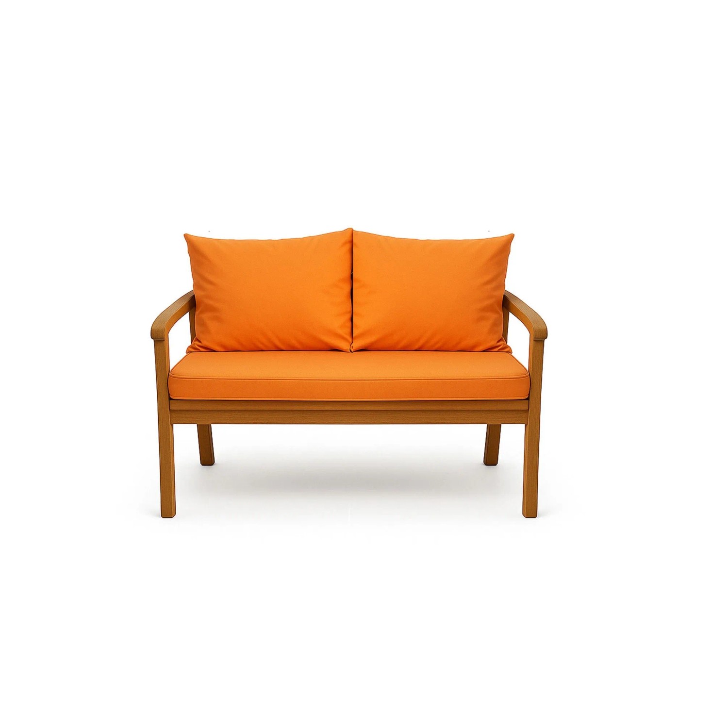 Setgarden  Mix Bench Kissen Outdoor Kissen Bankauflage 120x60+2x50x56cm Kissen Für 2-Sitzer Bänke 1tlg Orange_2