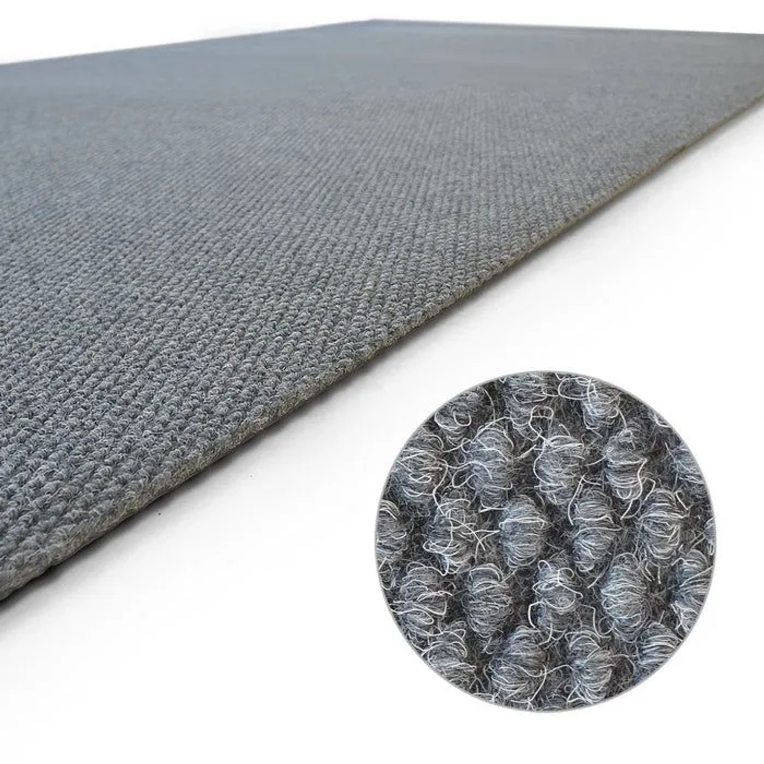 Floordirekt Schmutzfangmatte Hong Kong Extra Robust Rutschfest Grau 80 x 350 cm_6